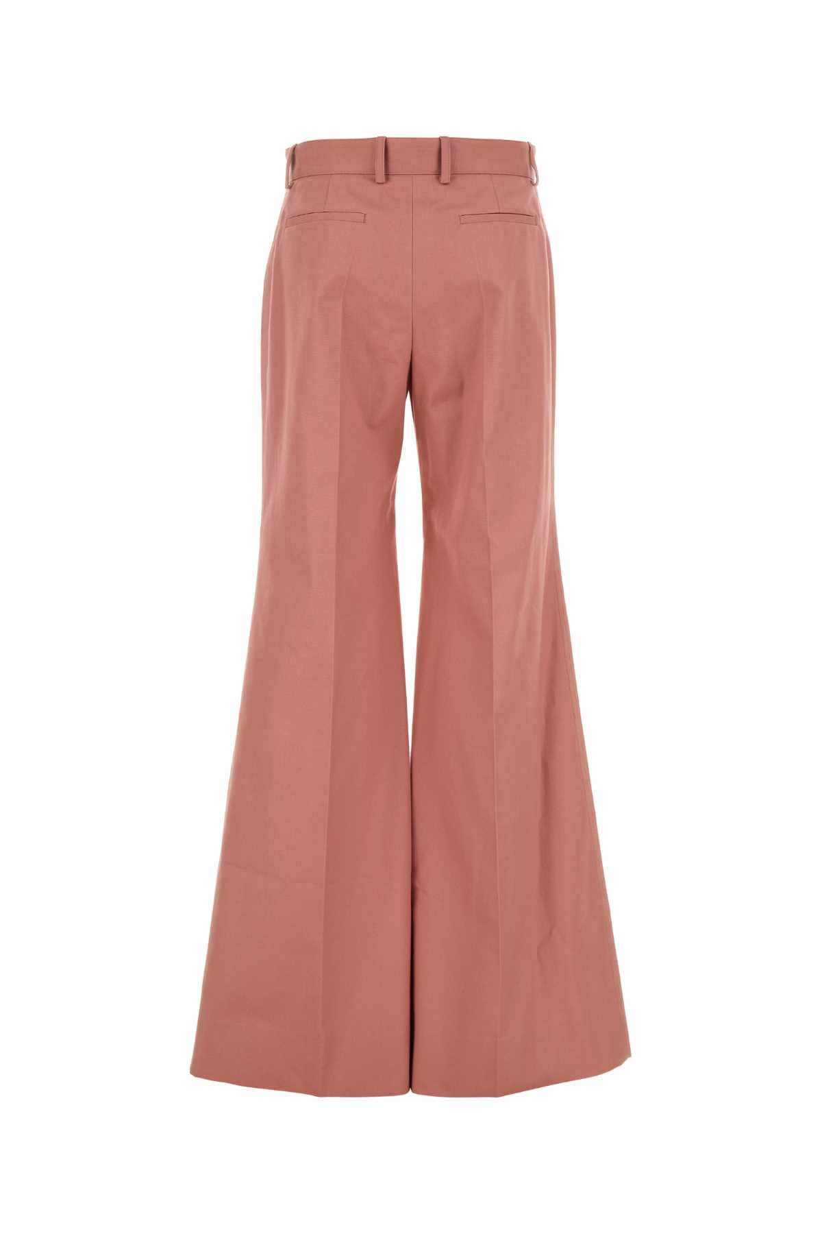 Dark Pink Cotton Palazzo Pant Wildpink Exterior: Pantaloni