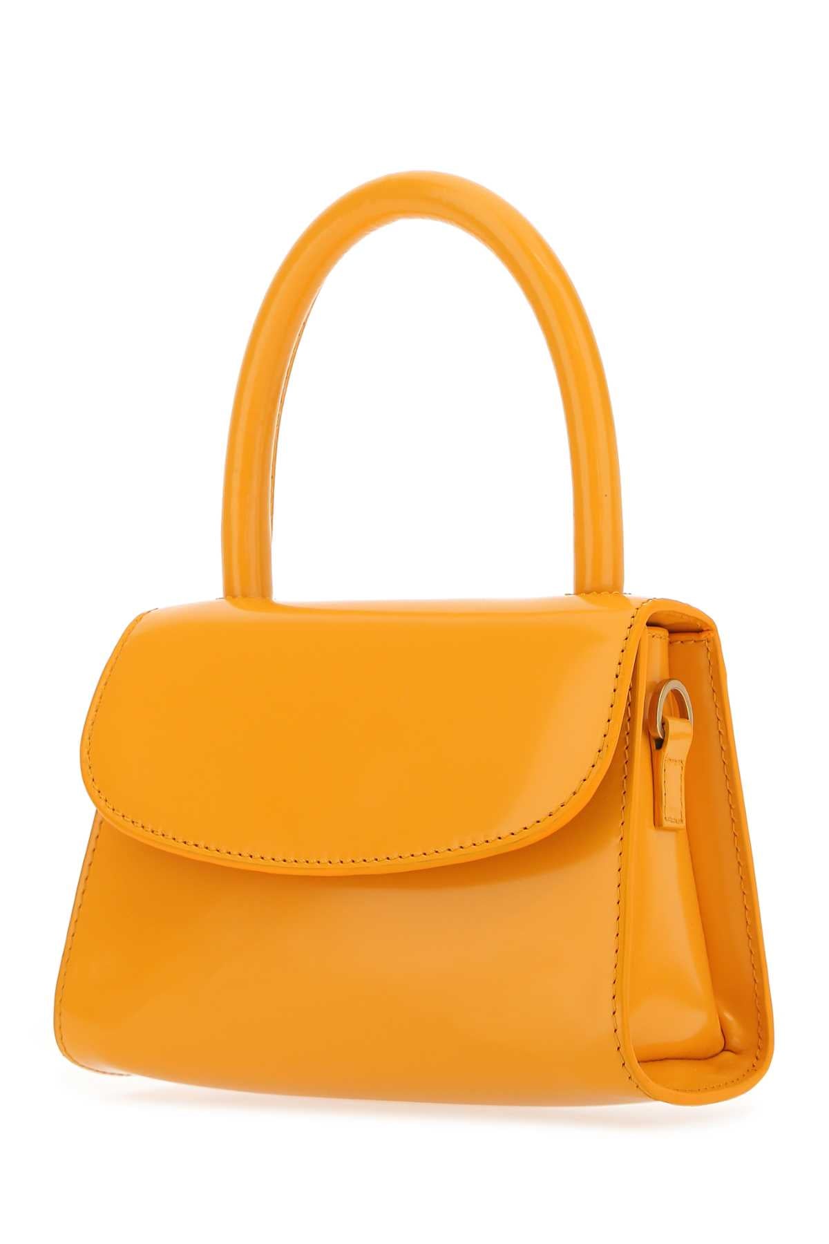 Orange Leather Mini Handbag Sunflower Borse A Mano