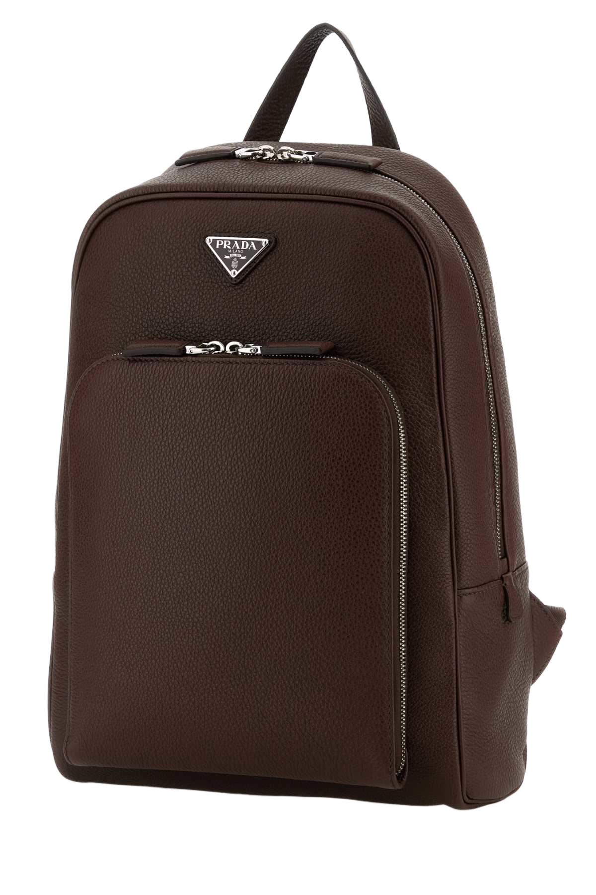 Brown Leather Backpack Bruciato Vitello Zaini