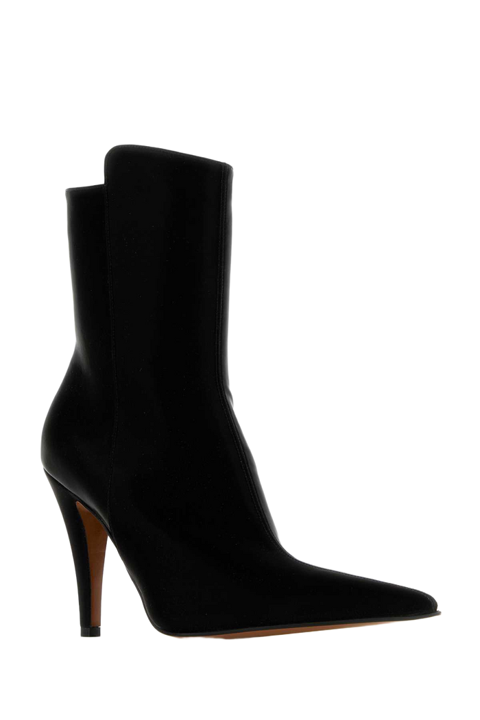 Black Fabric Birdee Ankle Boots Stivali