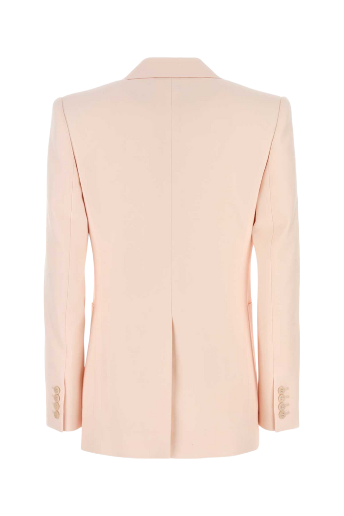 Pastel Pink Wool Blazer Biscuitpink Giacche E Gilet