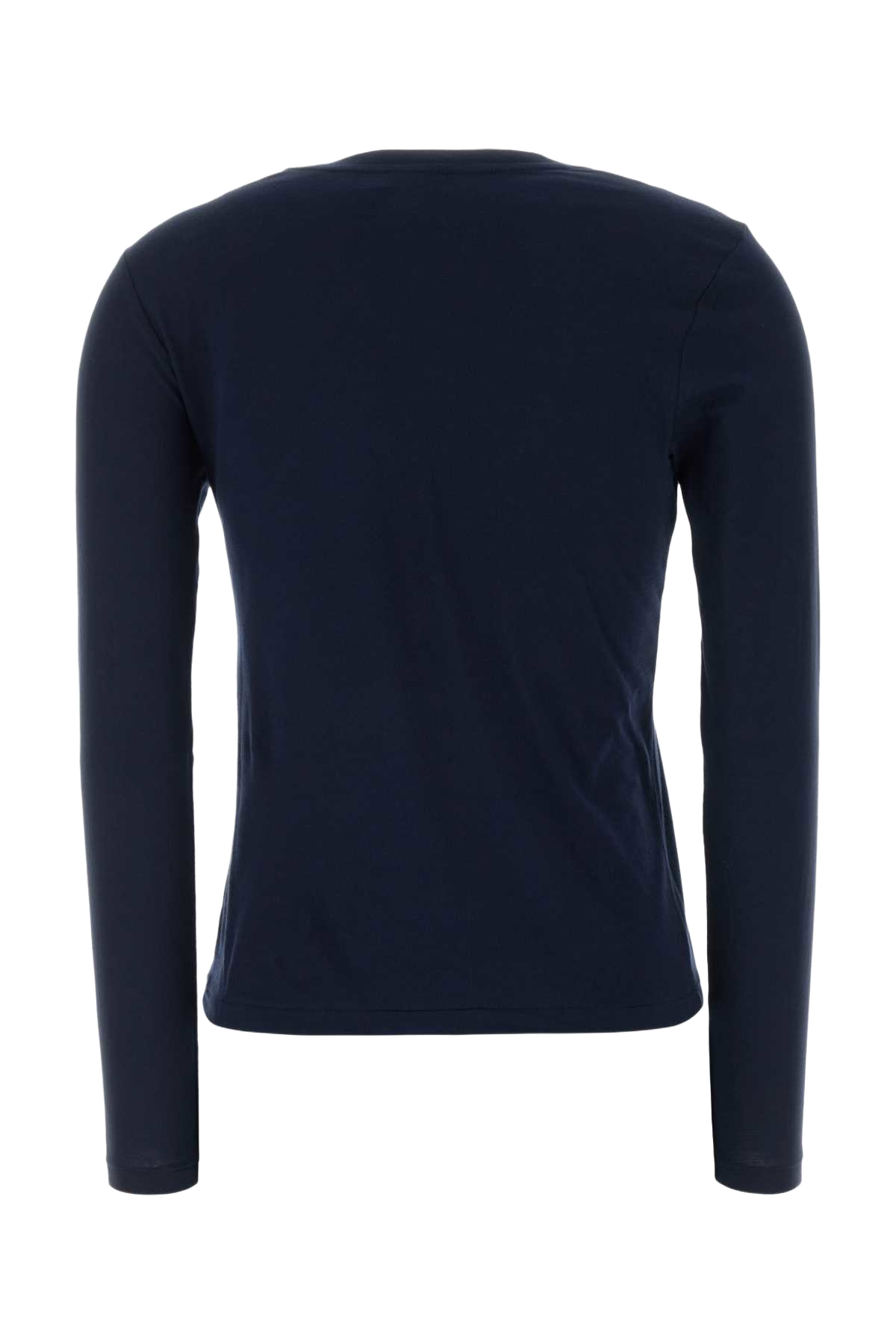 Navy Blue Cotton T-Shirt 005 Exterior