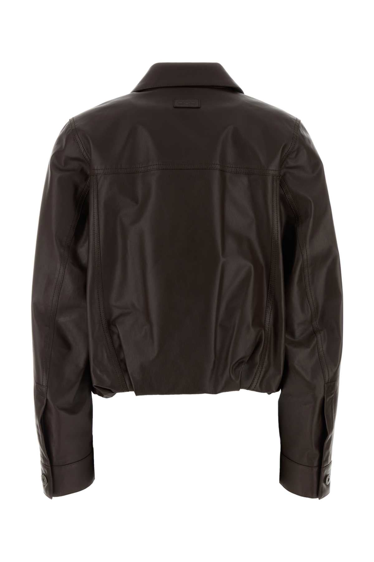 Dark Brown Giacche In Pelle