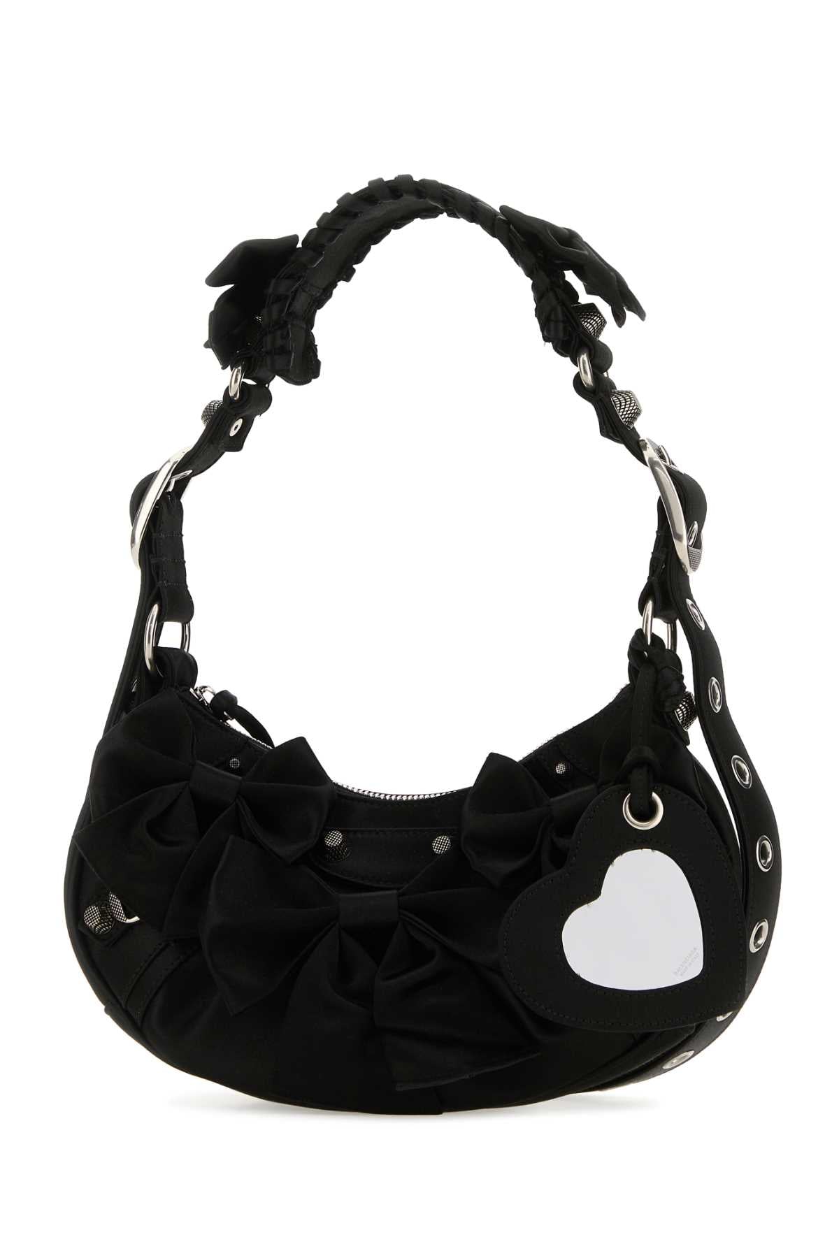 Black Satin Le Cagole Xs Shoulder Bag Borse A Mano