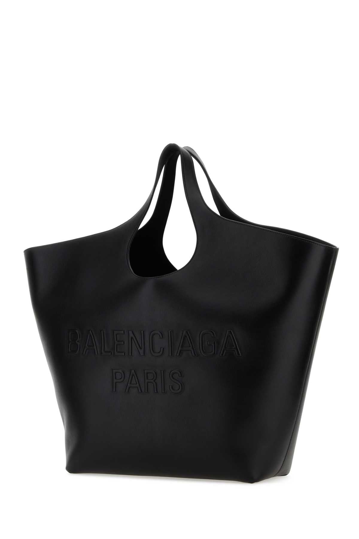 Black Leather Large Mary-Kate Shopping Bag 1000 Borse A Mano