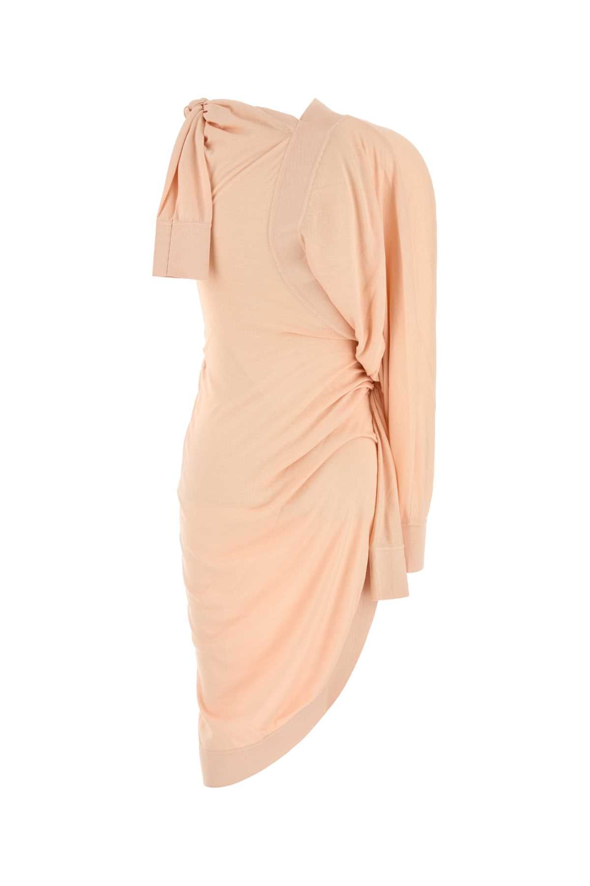 Pink Cotton Blend Dress Ballet Exterior: Silk Nylon Abiti