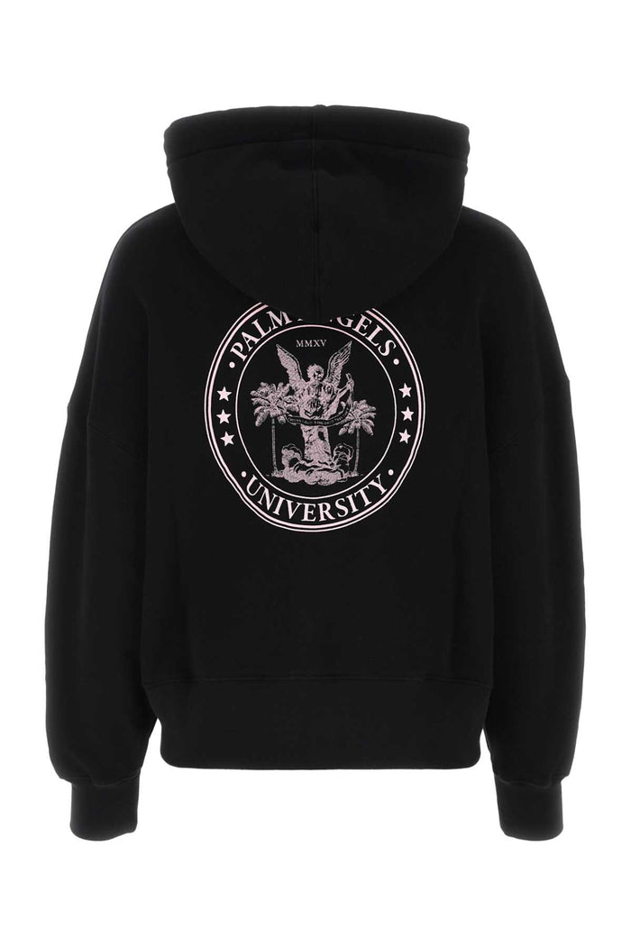 Black Cotton Sweatshirt Blackcoral Exterior: Felpe
