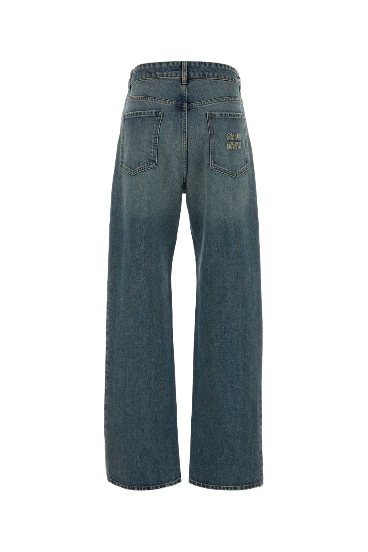 Denim Jeans Bleu Exterior: Cotton
