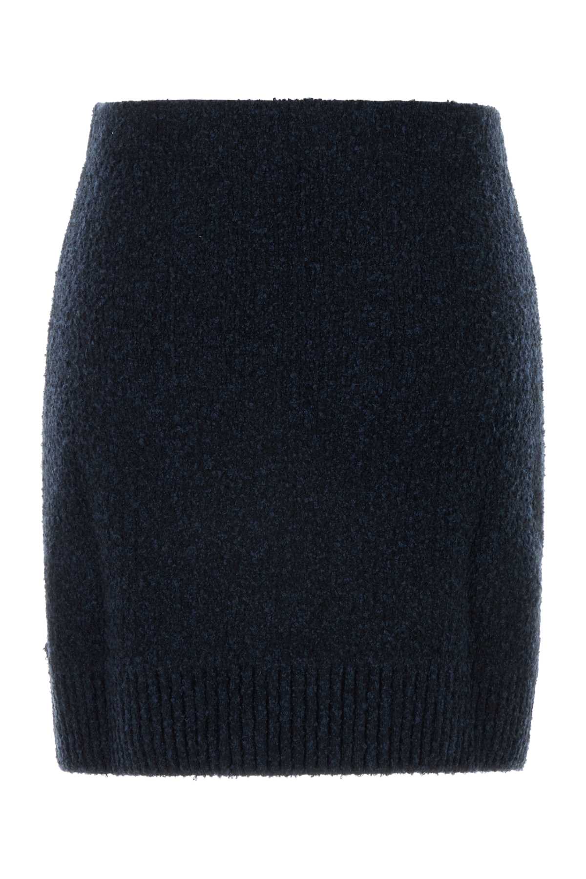 Midnight Blue Bouclã© Mini Skirt Navy Gonne