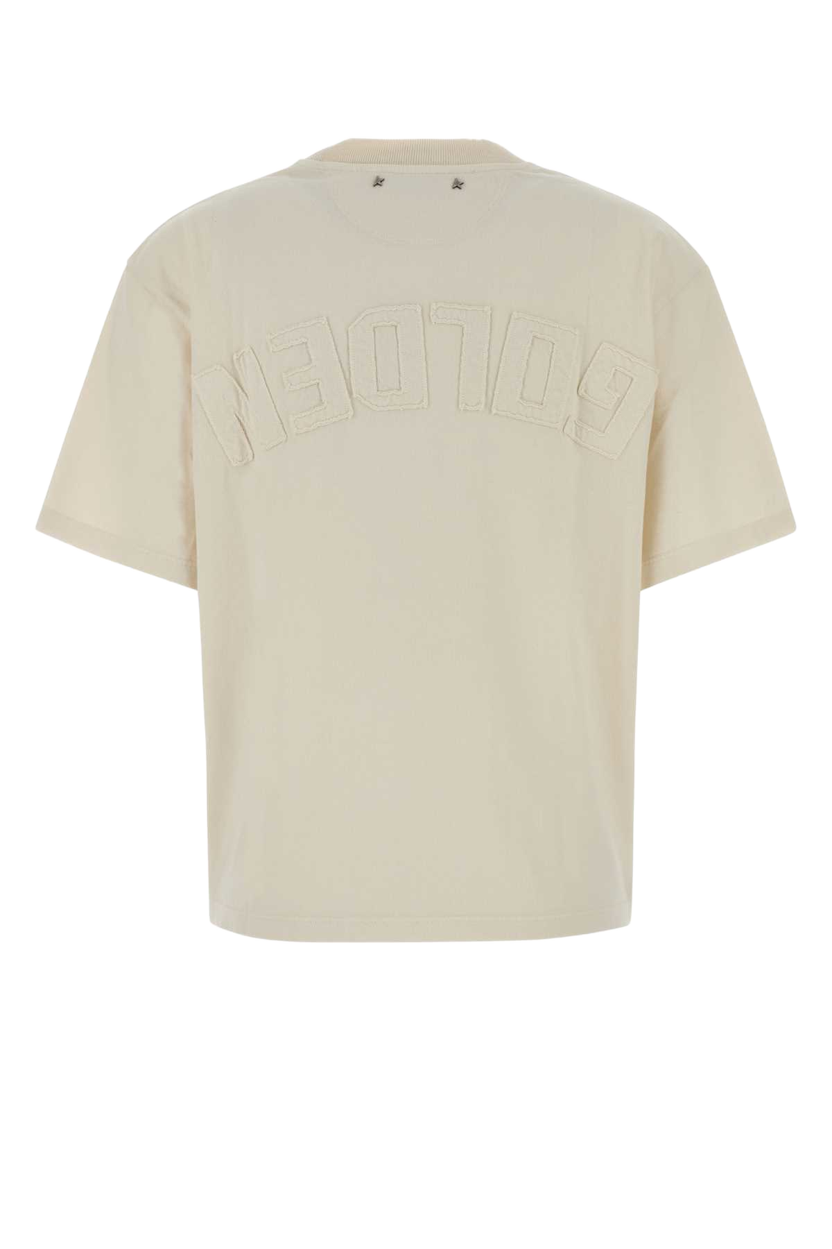 Cream Cotton T-Shirt Heritagewhite Exterior