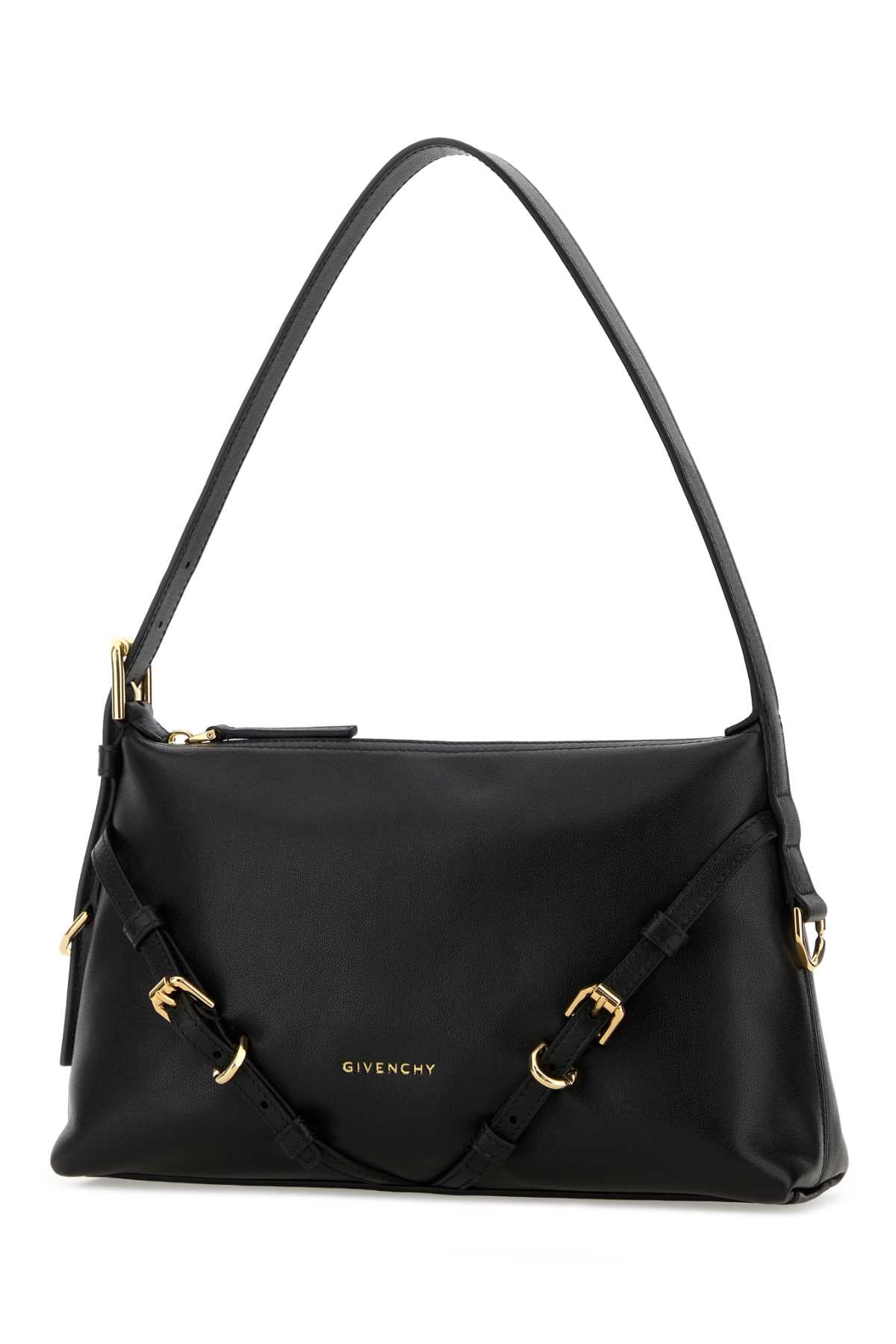 Black Leather Mini Voyou Shoulder Bag Borse A Mano