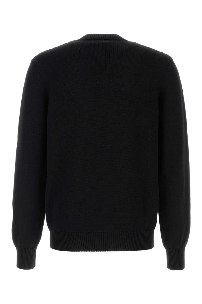 Nero+nocciola Exterior: Virgin Wool Maglieria