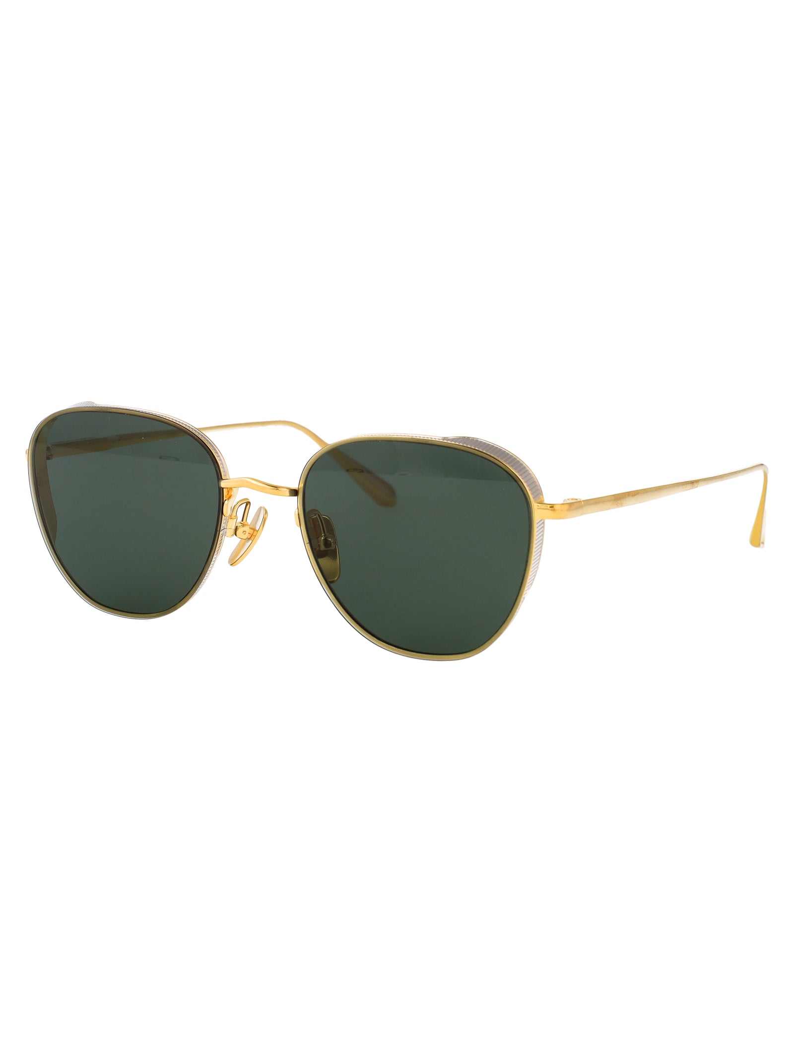 Lfl1503c1sun C1 Yellowgold/whitegold/green Titanium Sunglasses
