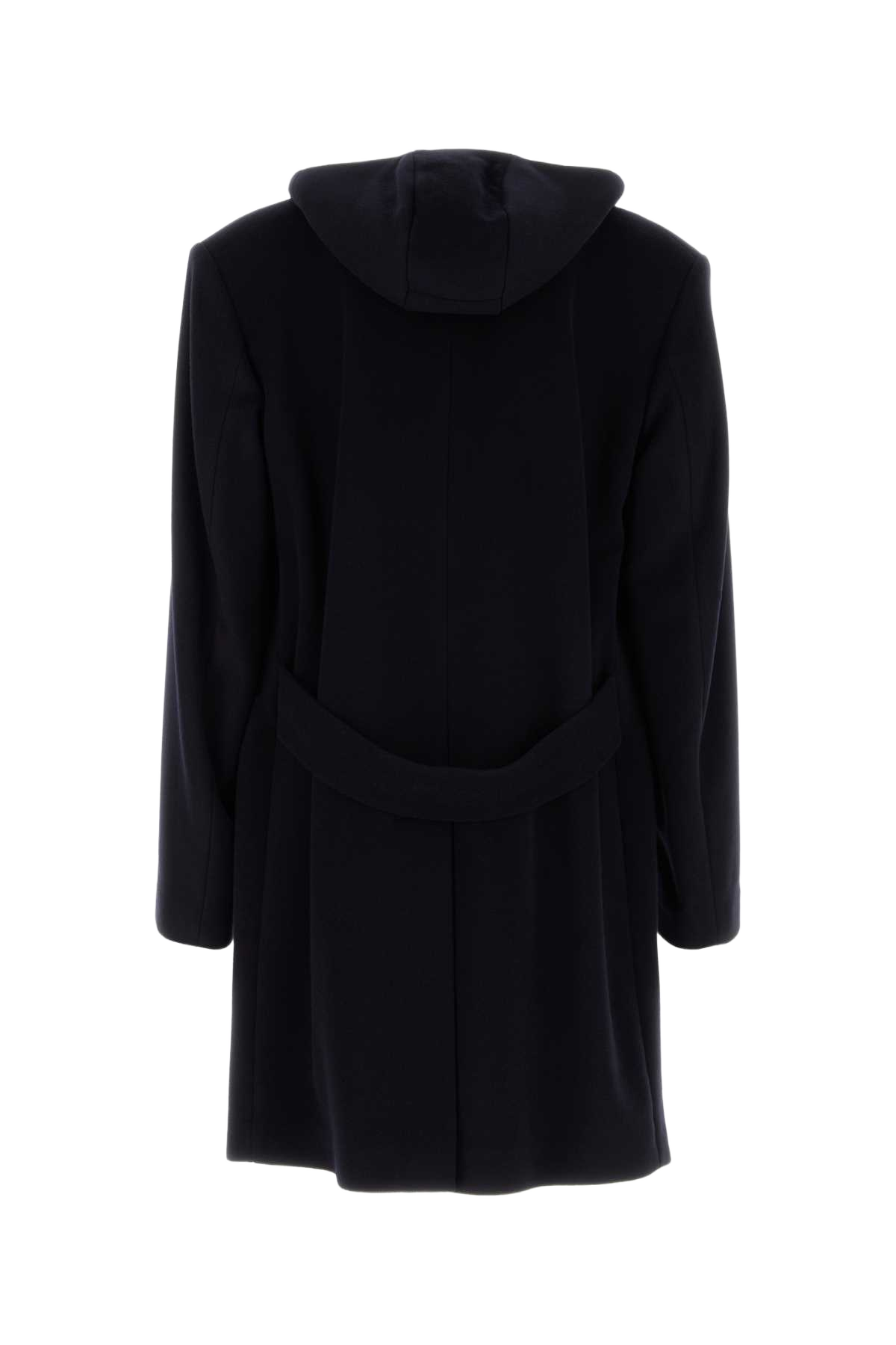 Midnight Blue Wool Blend Coat Bleu Ws Wv Cappotti
