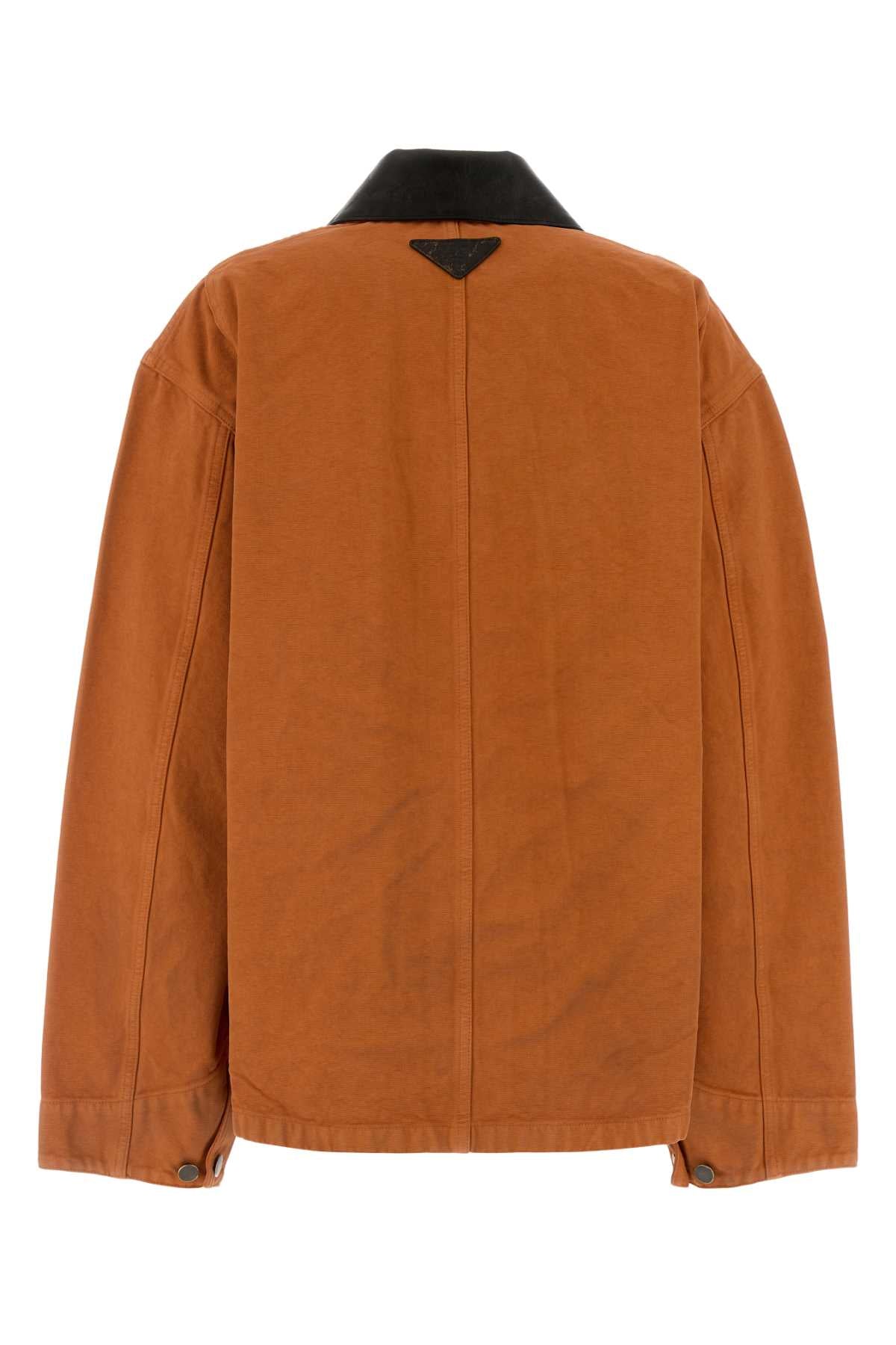 Orange Denim Jacket Arancio Exterior: Cotton Giubbini