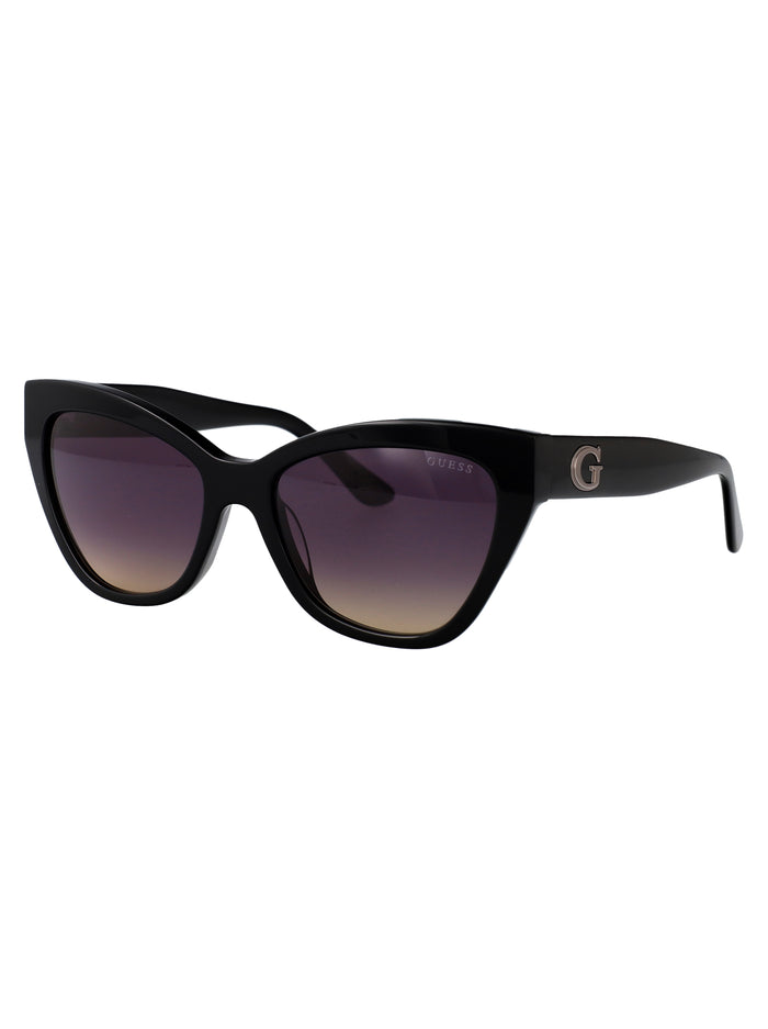 Gu00204 01b Nero Lucido / Fumo Grad Acetate Sunglasses
