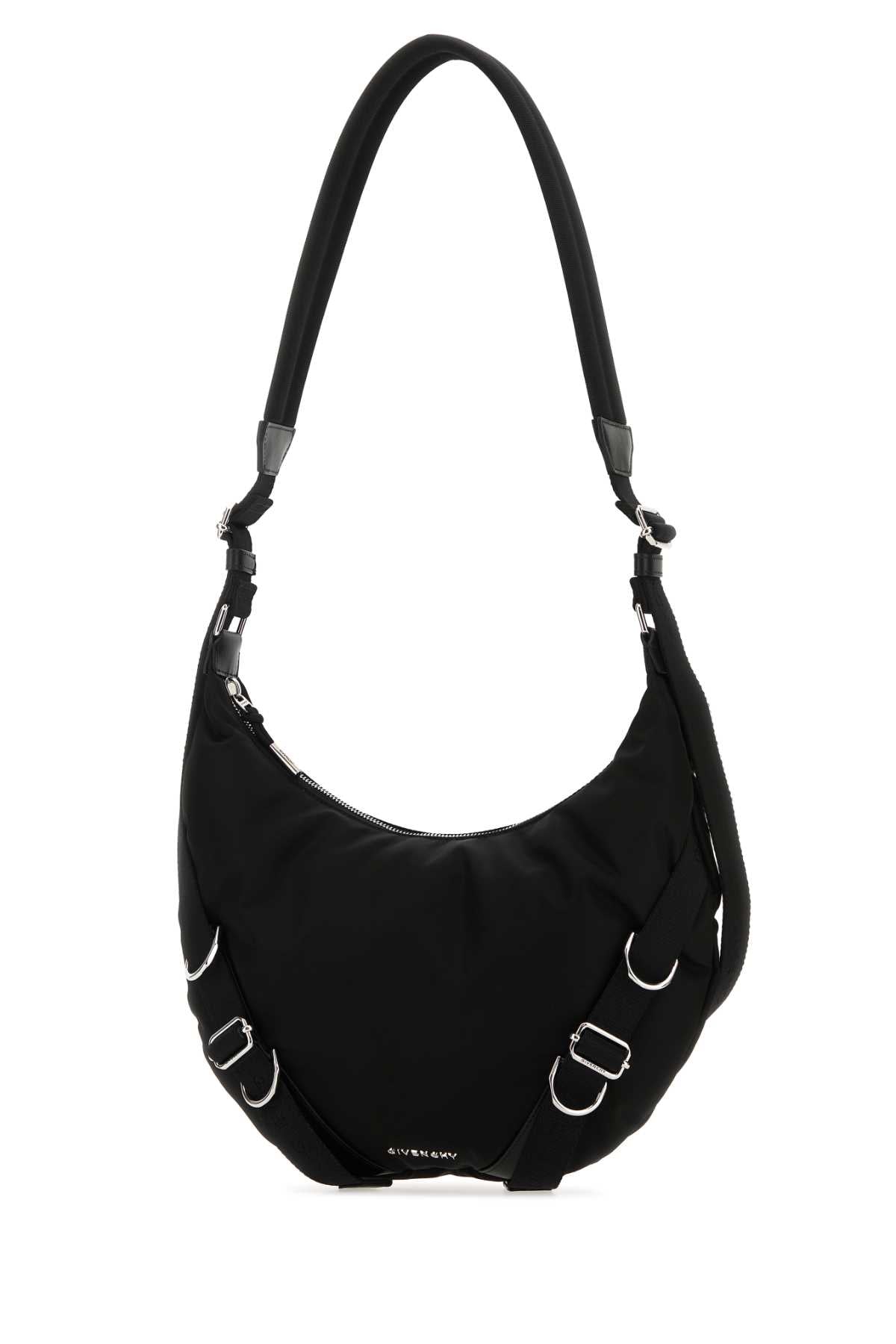 Black Nylon Blend Voyou Crossbody Bag 90 % Polyamide 10 Acrylic Borse A Tracolla