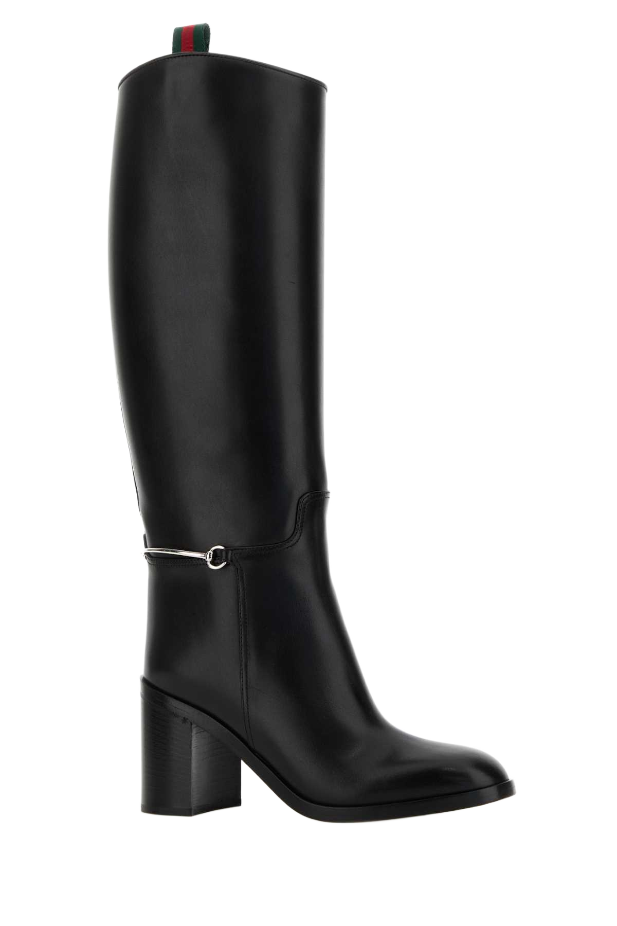 Black Leather Boots Stivali