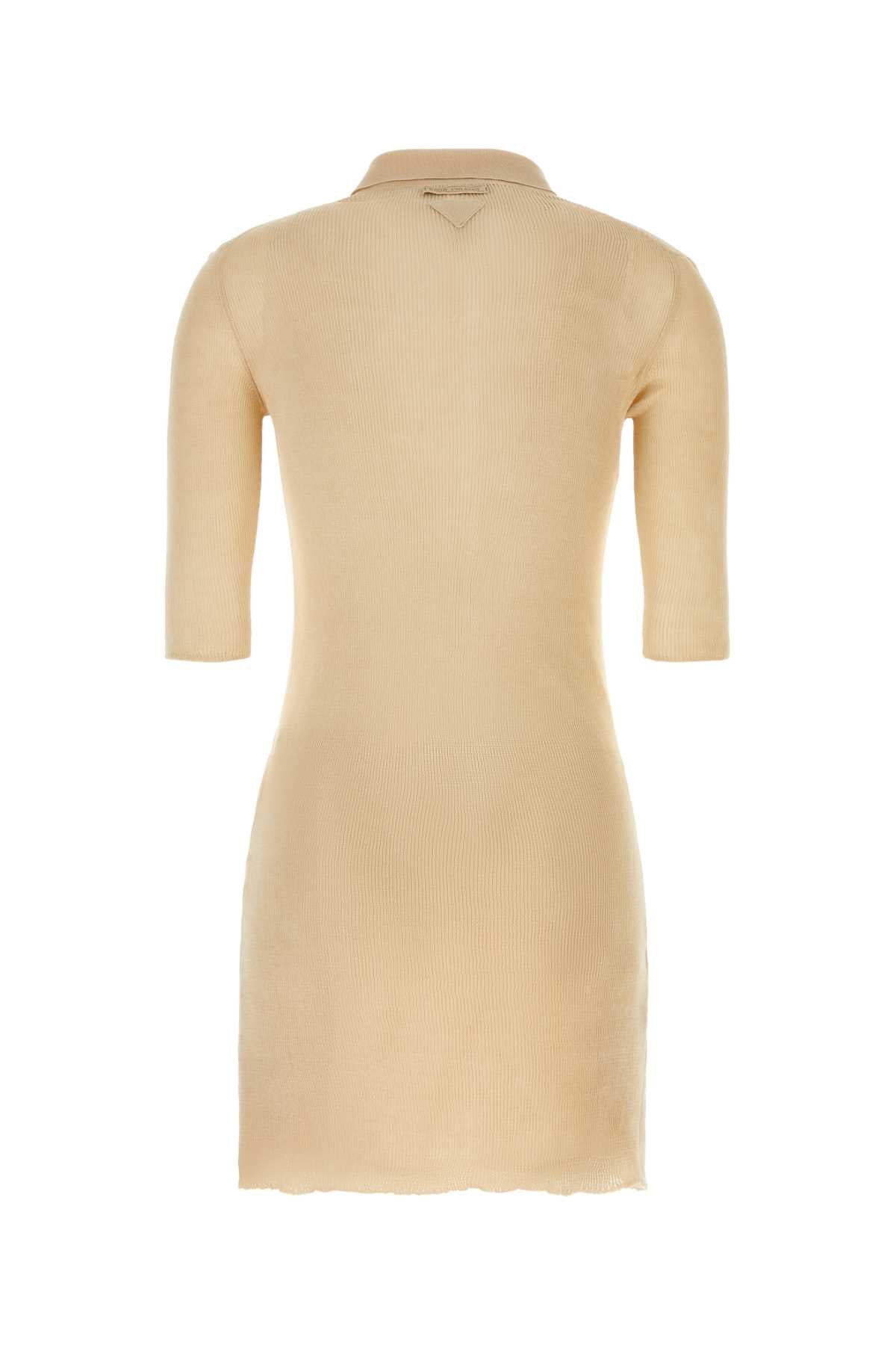Sand Cotton Polo Dress Sabbia Co-trochus Niloticus Abiti
