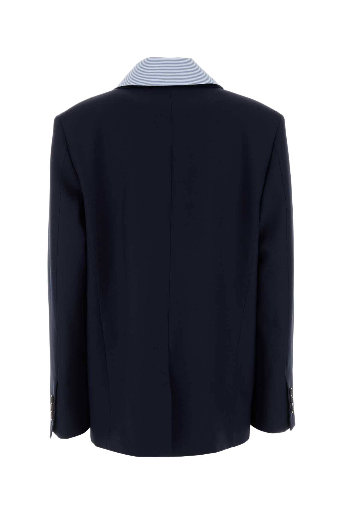 Navy Blue Wool Blazer Baltico Giacche E Gilet
