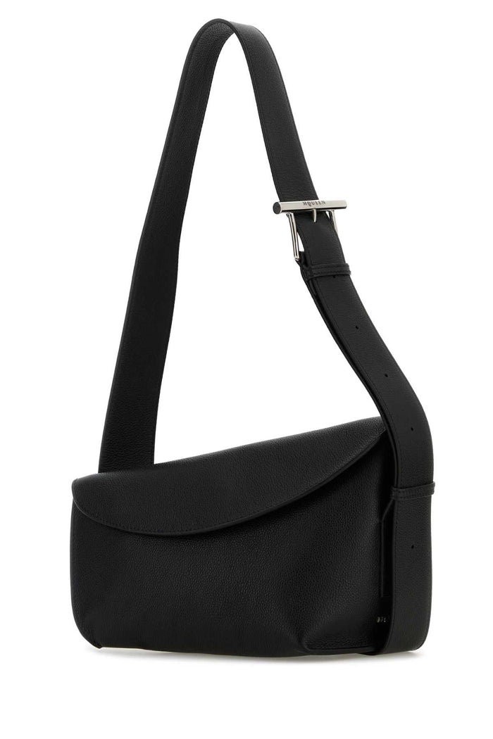 Black Large Sling T-Bar Crossbody Bag Blacksilver Borse A Tracolla