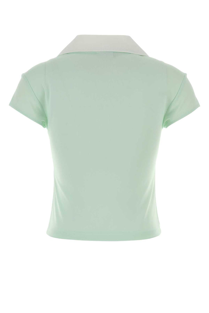 126jpo057js0195 B216 Lightmintheritagewhite Main Fabric:polyester Polo