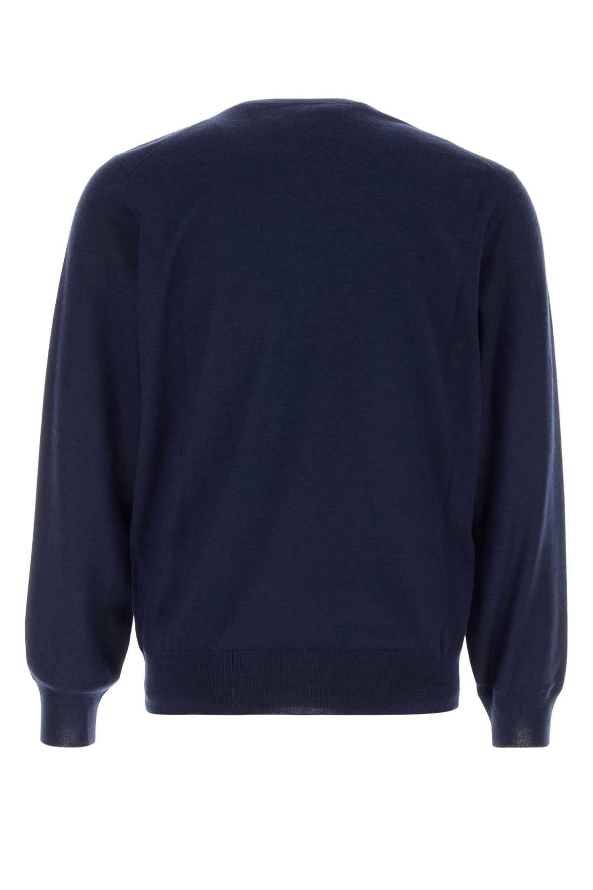 Blu Marina+grigio Scuro Exterior: Cashmere Silk Maglieria