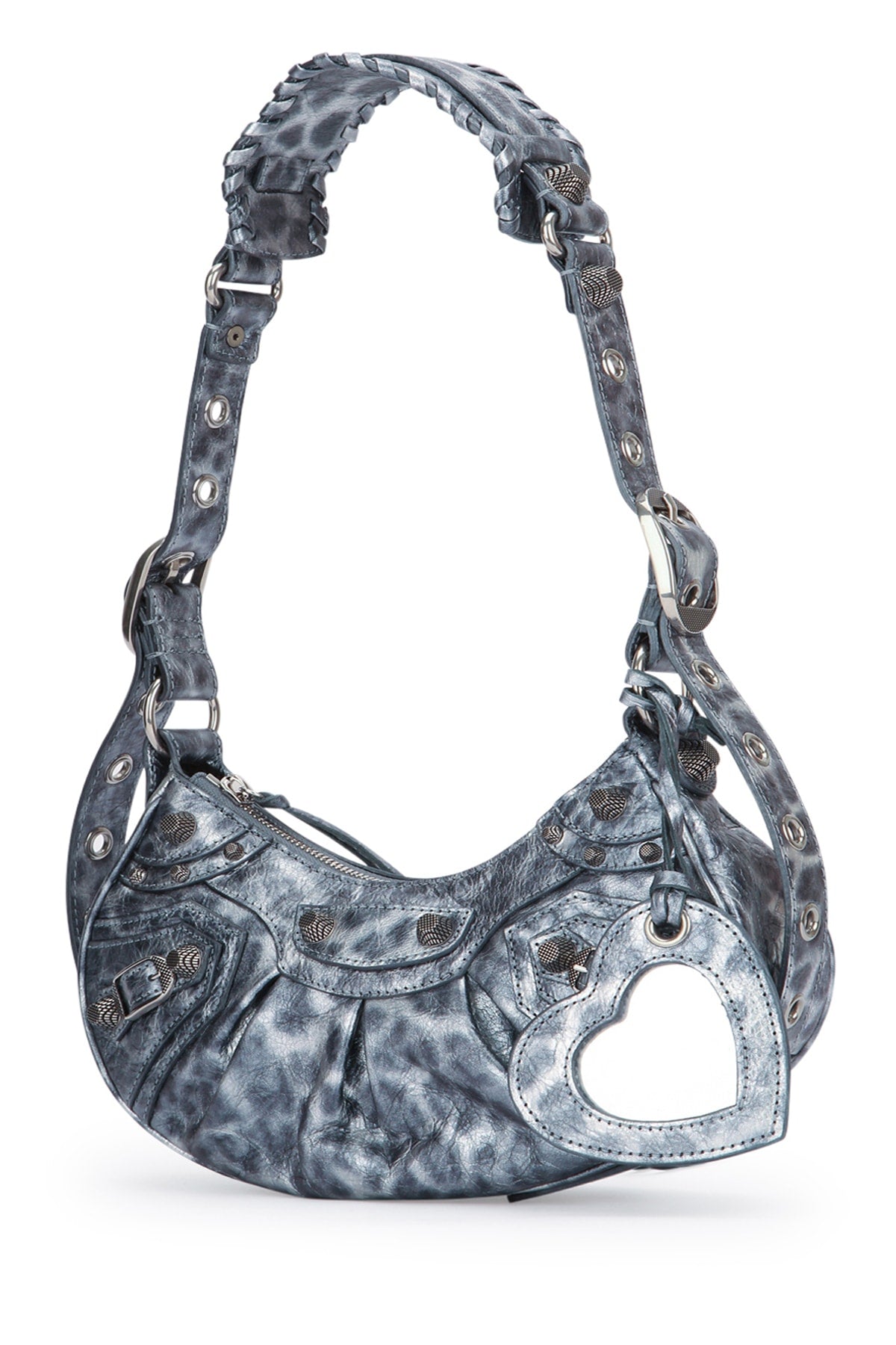 Darkgrey Leather Borse A Mano