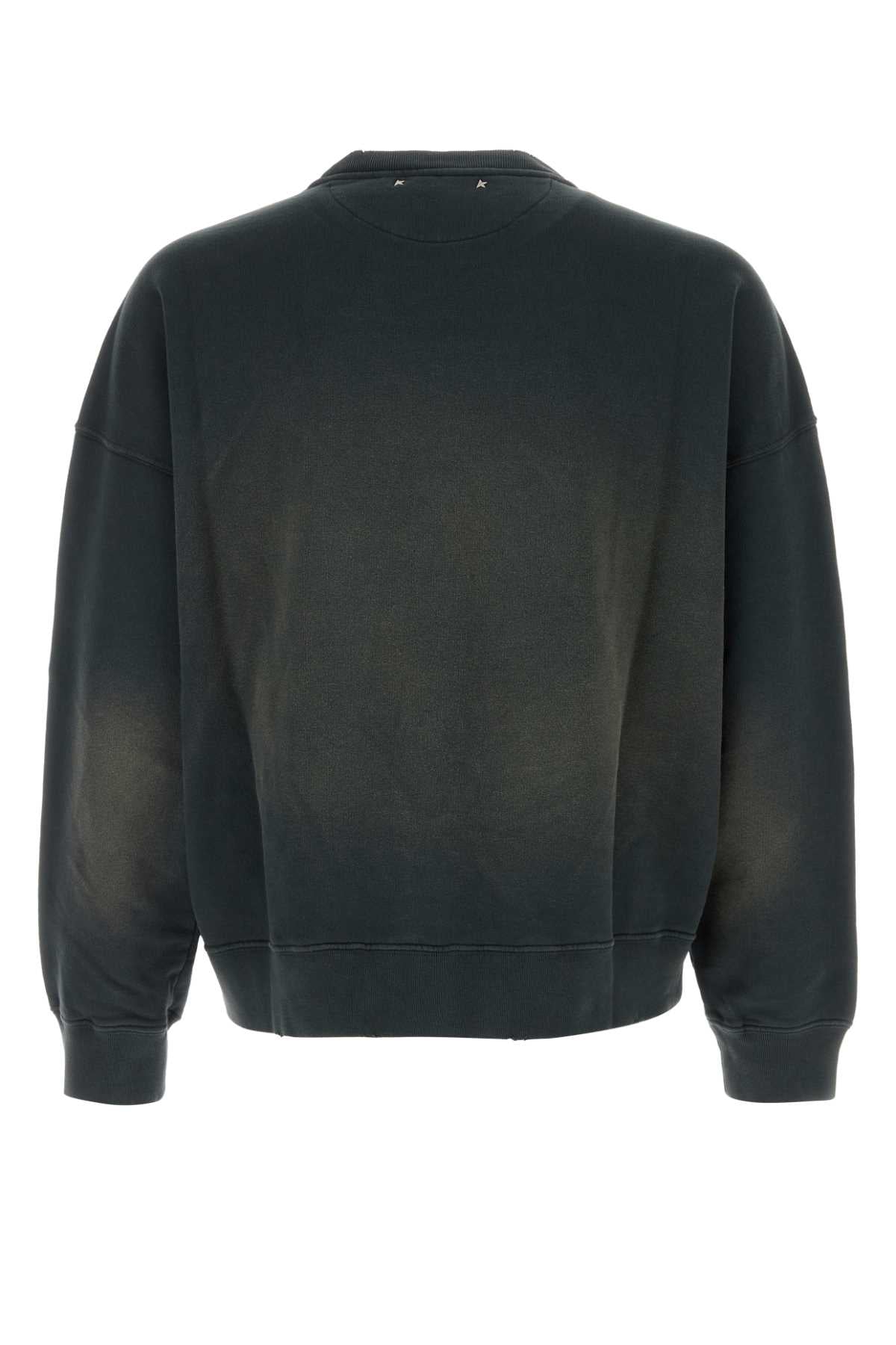 Bleachedwashedblack Cotton Felpe