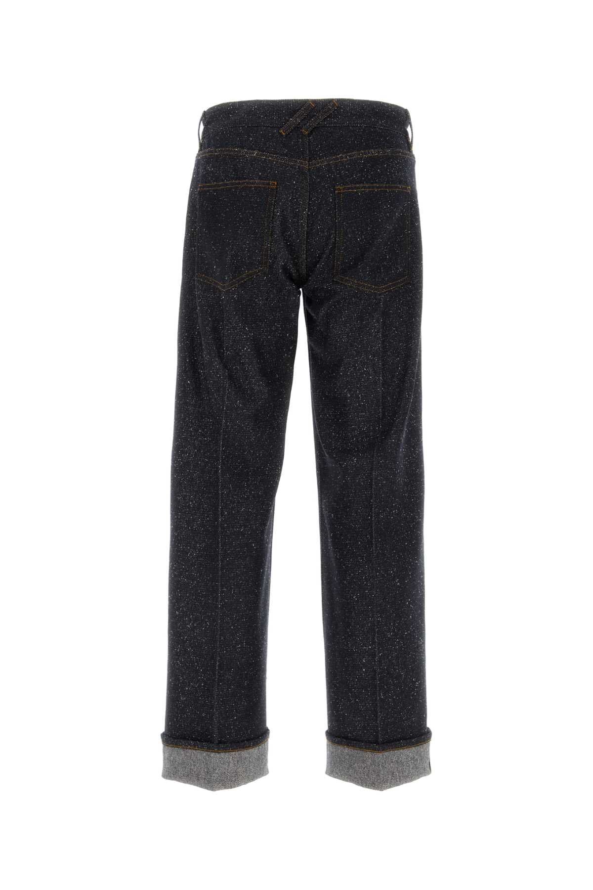 Melange Blue Denim Jeans Indigo