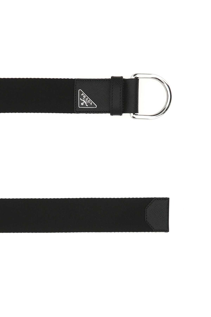 Black Nylon Belt Nero Papl-recycledpolyamide Cinture