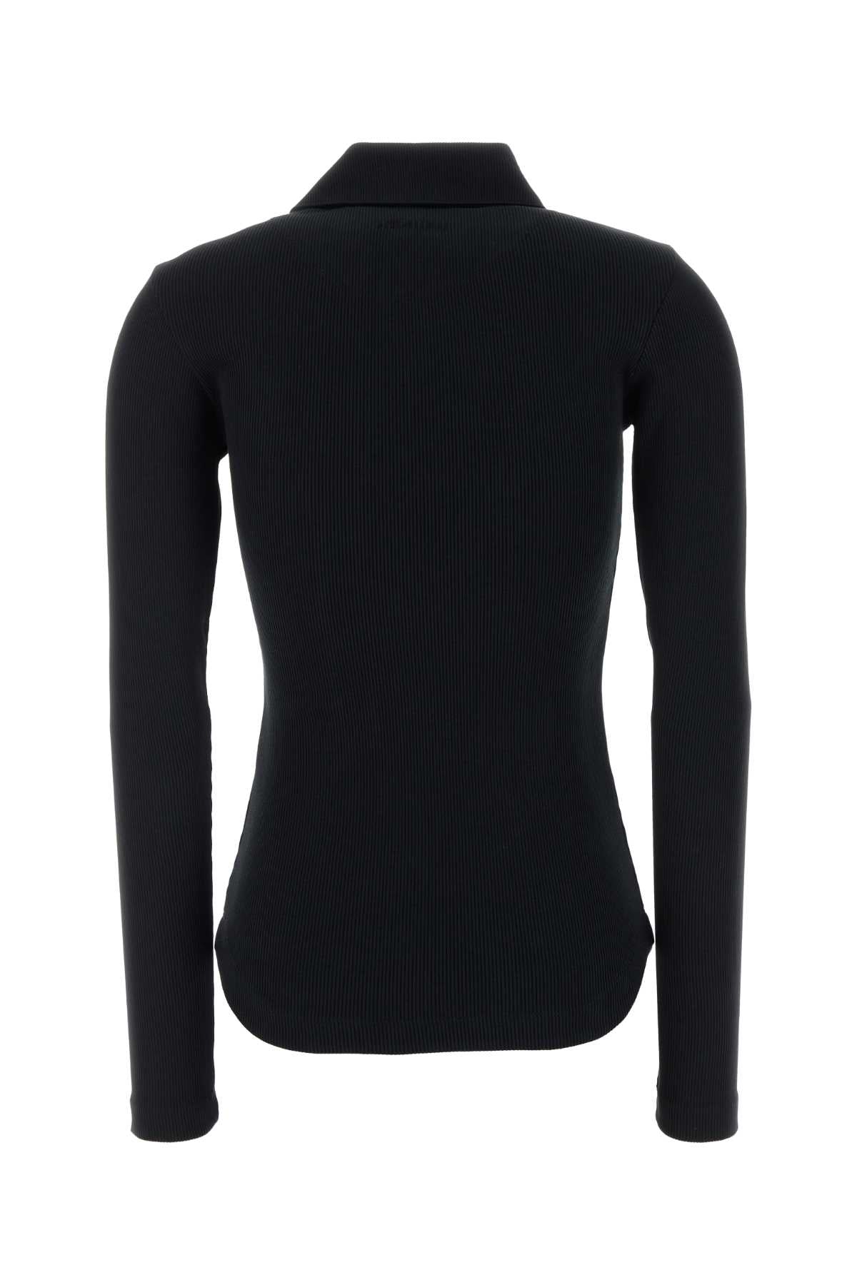 Black Exterior: Cotton Elastane Polo