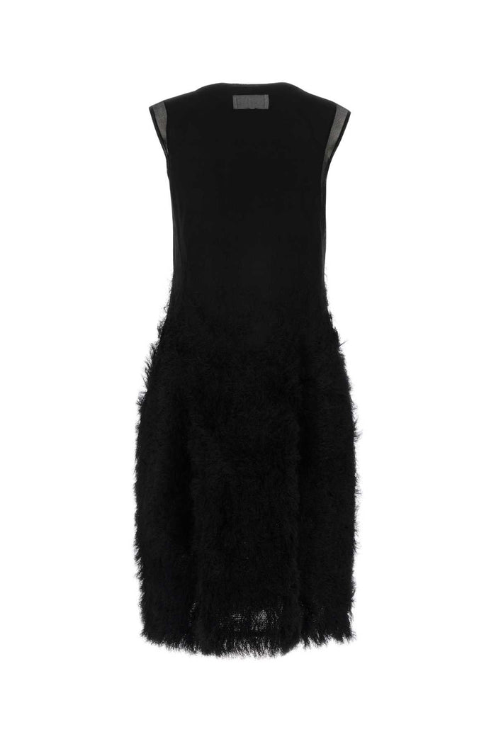 Black Silk Retrograde Dress Blush Gonne