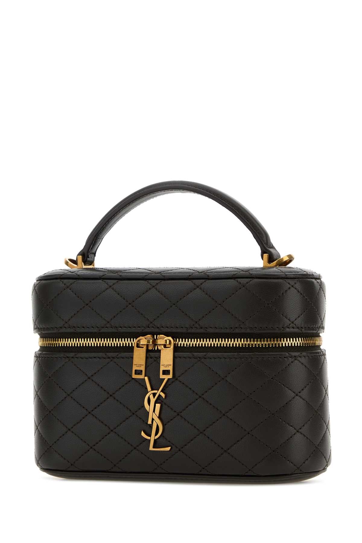 Charcoal Nappa Leather Vanity Gaby Handbag Urbanchic Borse A Mano