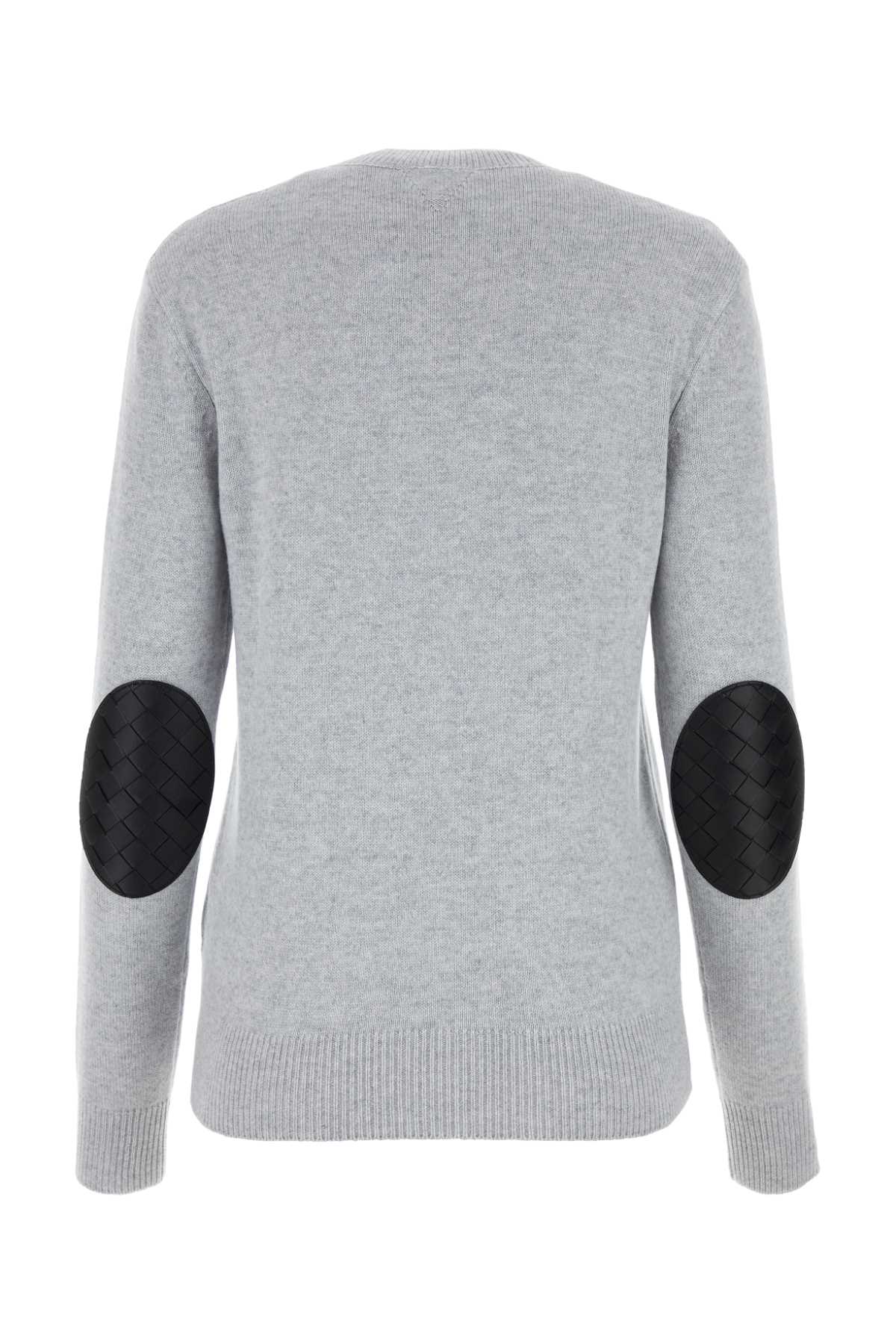 Grey Stretch Cashmere Blend Sweater Grigio Maglieria