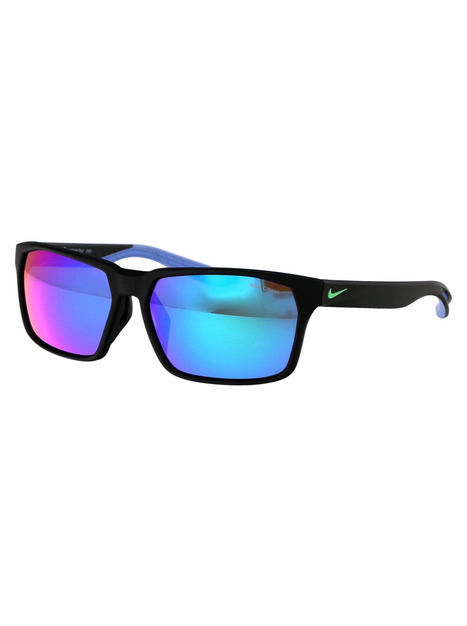 Nikemaverickrgemdc3295 10 Matte Black/turq Mirror Injected Sunglasses
