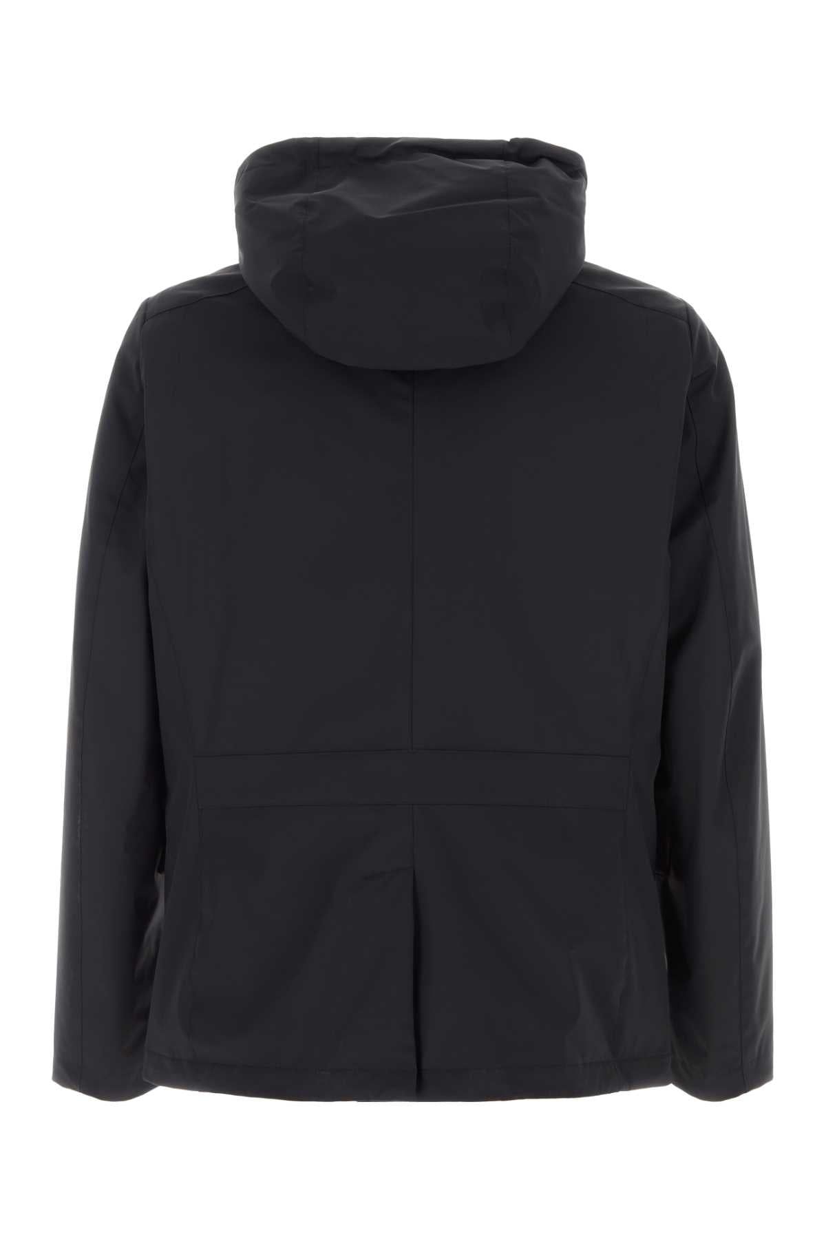 Midnight Blue Stretch Nylon Ranieri Jacket Darkblu Giubbini