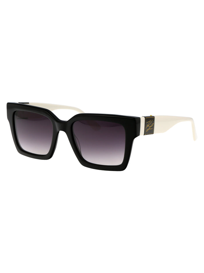 Black & White Injected Sunglasses
