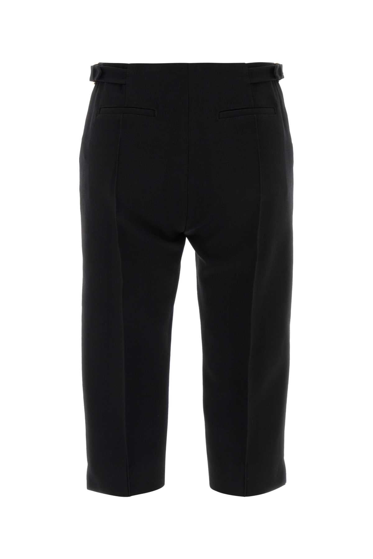 Black Exterior: Virgin Wool Pantaloni
