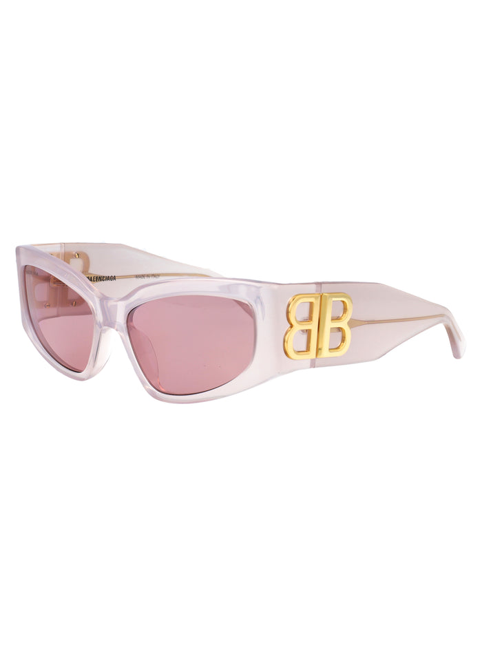 Bb0321s White-white-pink Recycled Acetate Sunglasses