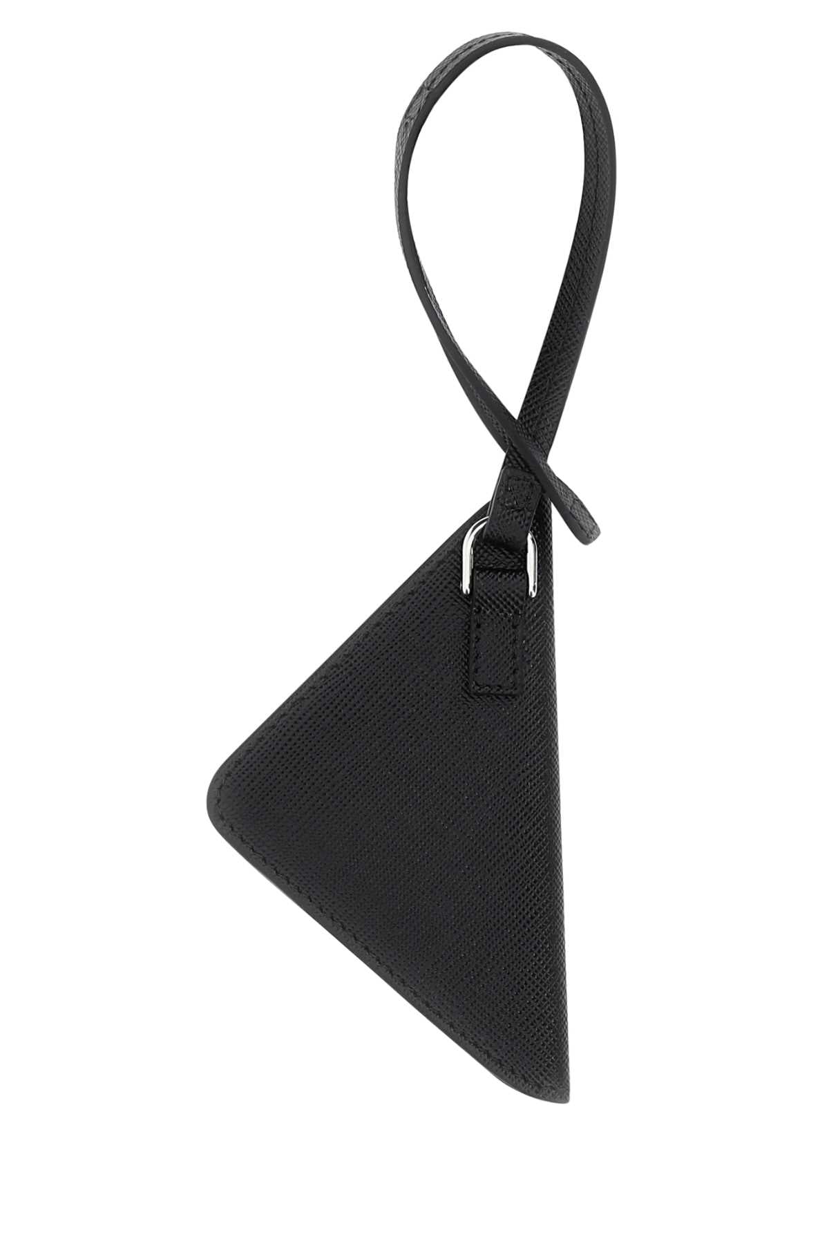 Black Leather Name Tag F0002 Vitello Extra-accessori