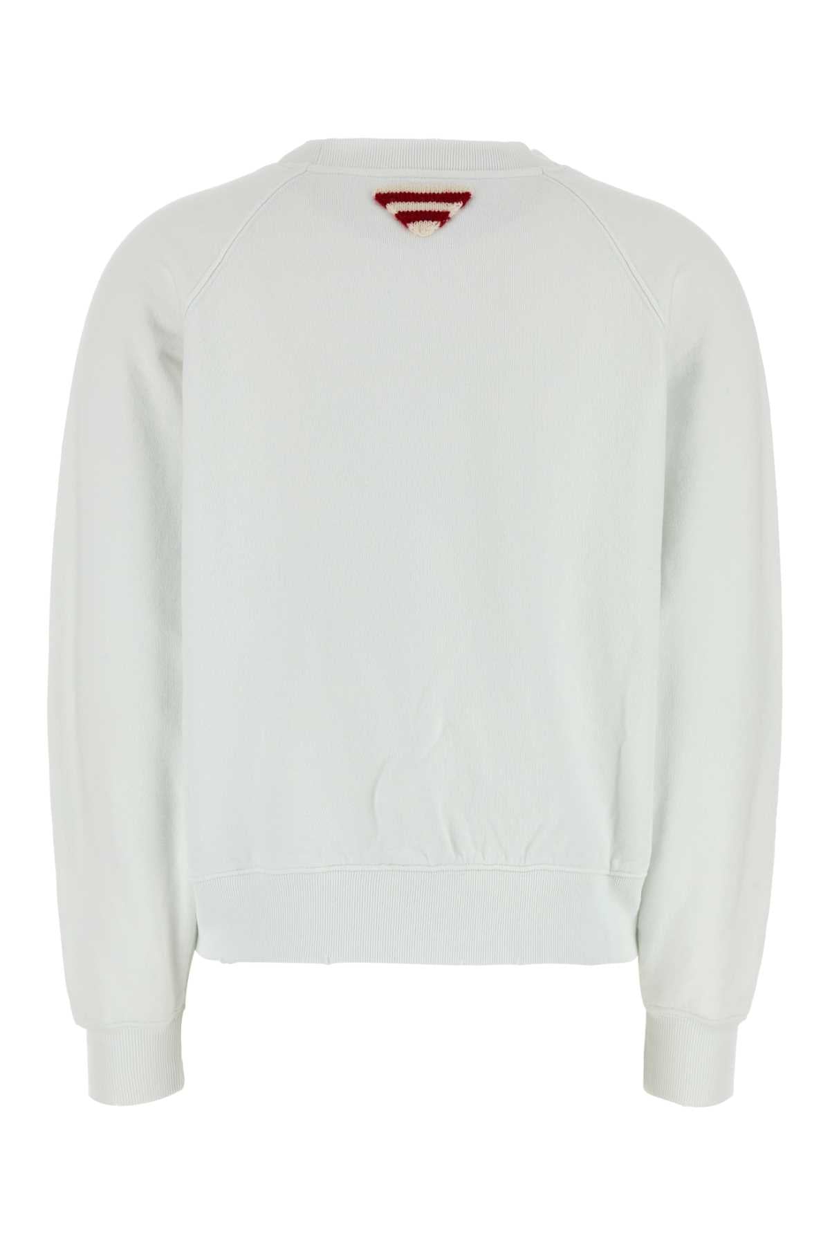 White Cotton Sweatshirt Bianco Felpe