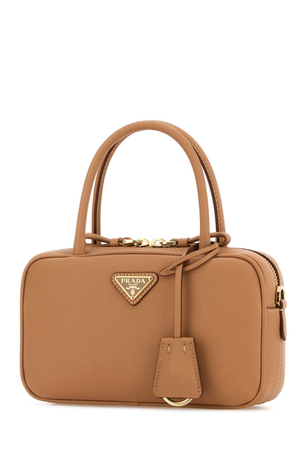 Peach Leather Handbag Naturale Borse A Mano