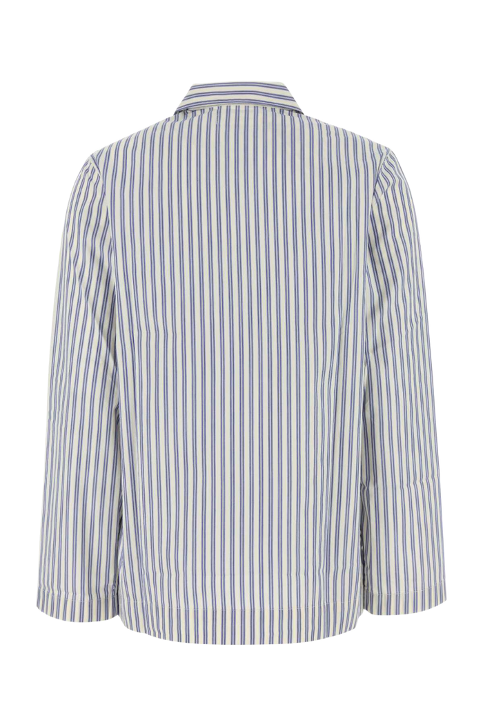 Embroidered Poplin Shirt Skagenstripes Exterior: Organic Cotton Intimo