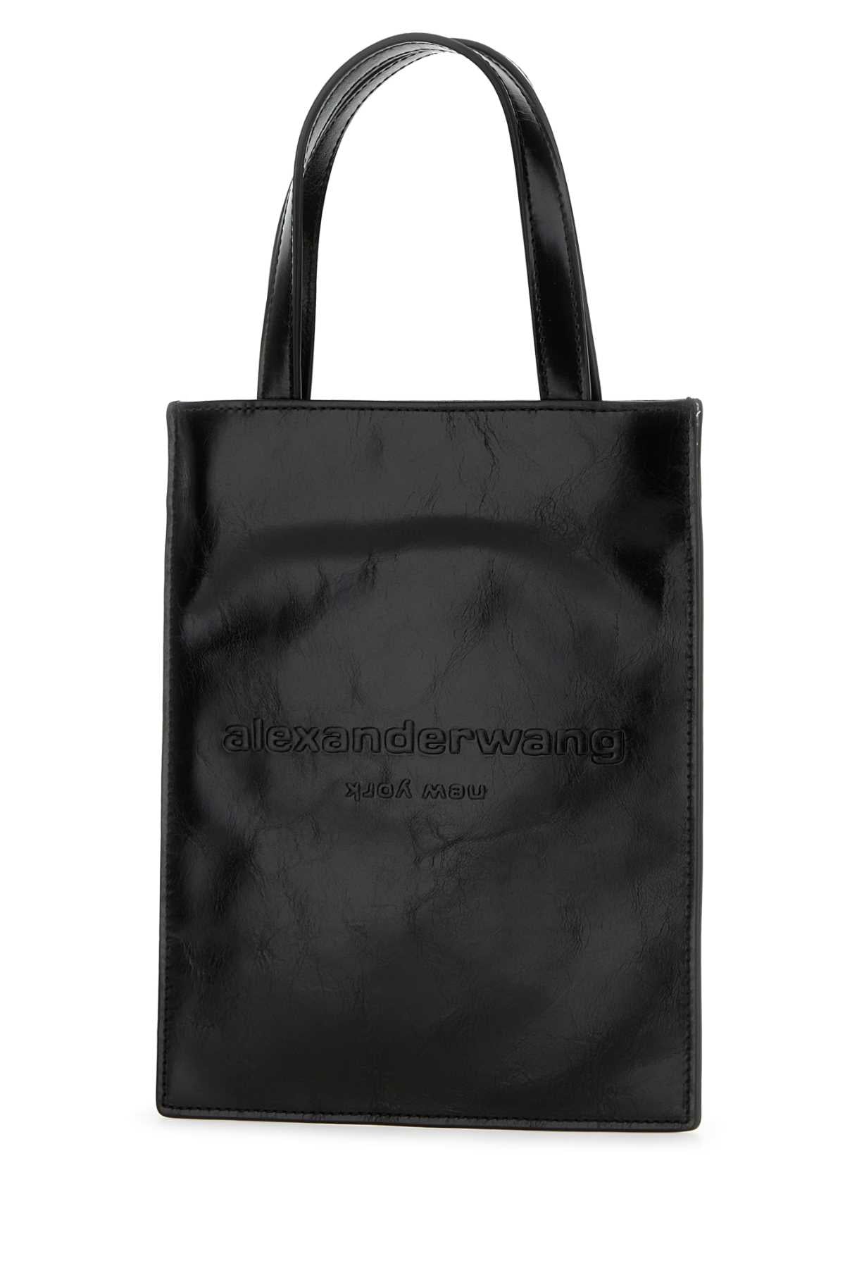 Black Leather Small Pinch Handbag Borse A Mano