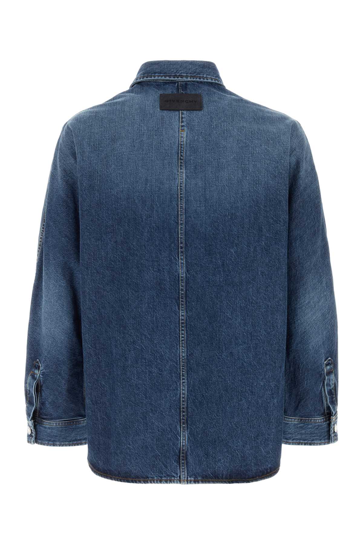 Denim Shirt Darkblue Exterior: Cotton Camicie