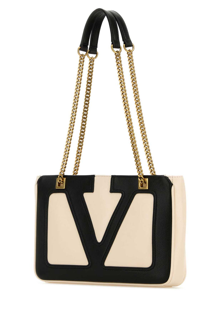 Ivory Nappa Leather Small Viva Superstar Shoulder Butterwhitenero Borse A Tracolla