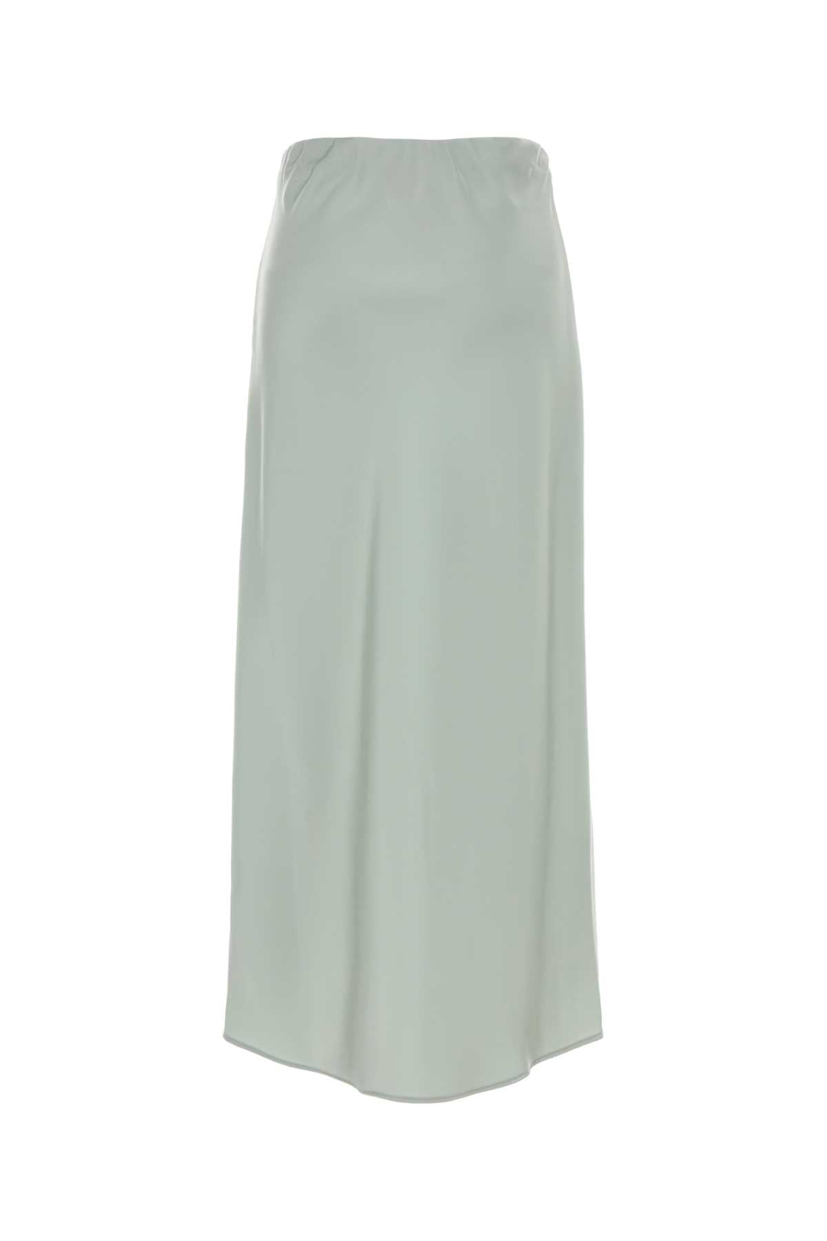 Pastel Light-Blue Satin Skirt Palemeadow Exterior: Polyester Gonne