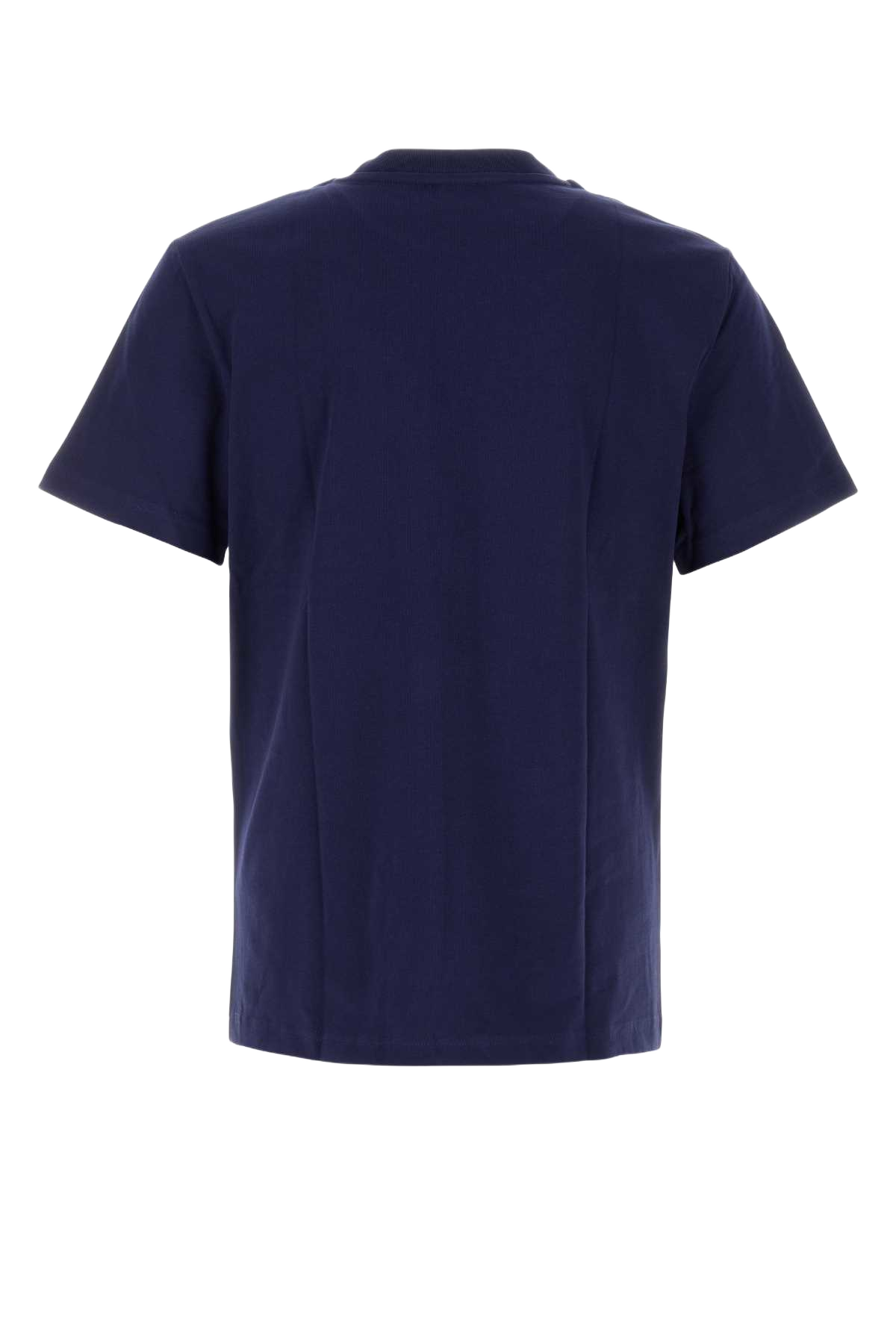 Navy Blue Cotton T-Shirt Indigoecru Exterior