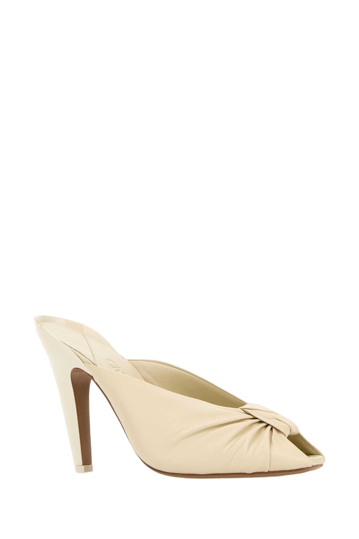 Ivory Leather Suzie Mules Softivory Scarpe Con Tacco